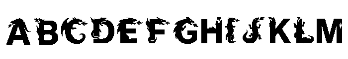 Hebe Regular Font UPPERCASE