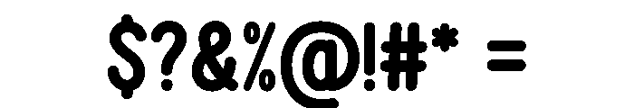 Hefia Regular Font OTHER CHARS