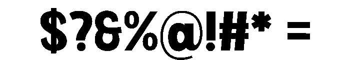 Heia Regular Font OTHER CHARS