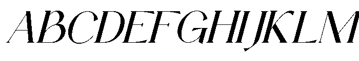 Heksilo Italic Font UPPERCASE