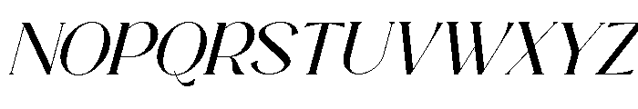 Heksilo Italic Font UPPERCASE