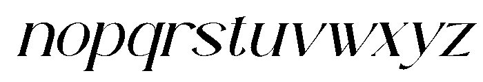 Heksilo Italic Font LOWERCASE