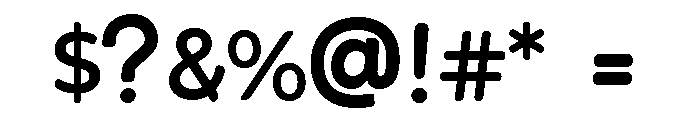 Helifier Sans Serif Round Font OTHER CHARS