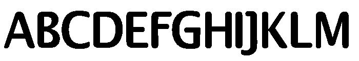 Helifier Sans Serif Round Font UPPERCASE