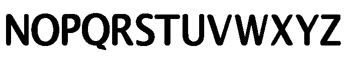 Helifier Sans Serif Round Font UPPERCASE