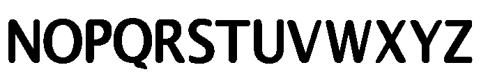 Helifier Sans Serif Round Font LOWERCASE