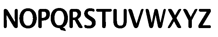 HelifierSansSerifRound Font UPPERCASE