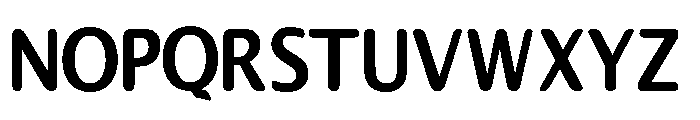 HelifierSansSerifRound Font LOWERCASE