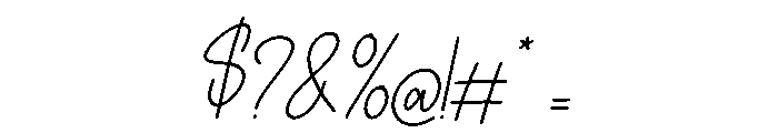 Heliora Italic Font OTHER CHARS