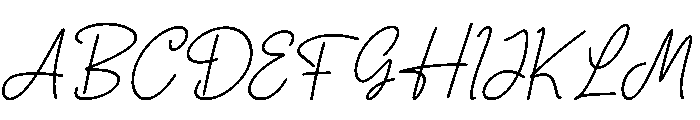 Heliora Italic Font UPPERCASE