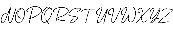 Heliora Italic Font UPPERCASE