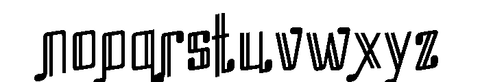 Heliotone Regular Font LOWERCASE