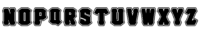 Hell Forge College Font LOWERCASE