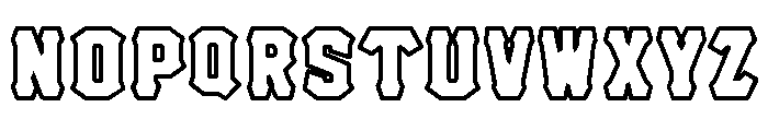 Hell Forge Outline Font UPPERCASE