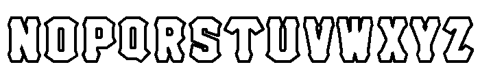 Hell Forge Outline Font LOWERCASE