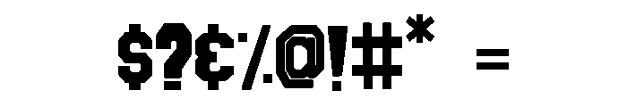 Hell Forge Stacked Font OTHER CHARS