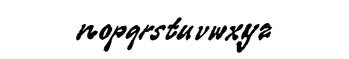 Hella Punk Slanted Font LOWERCASE