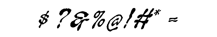 HellaPunk-Slanted Font OTHER CHARS