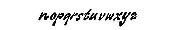 HellaPunk-Slanted Font LOWERCASE
