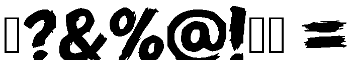 Hellboy Strong Regular Font OTHER CHARS
