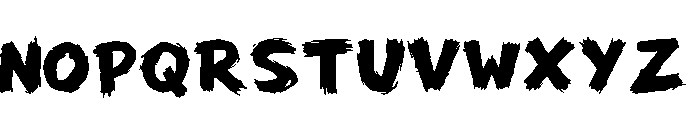 Hellboy Strong Regular Font UPPERCASE