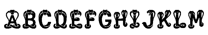 Helleb Regular Font UPPERCASE