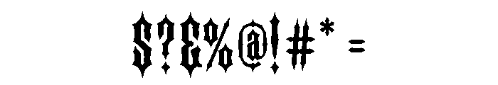 Hellfang Font OTHER CHARS