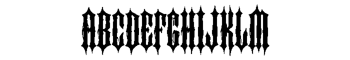 Hellfang Font UPPERCASE