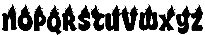 Hellfire Blaze Font UPPERCASE