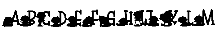 Hello Baby CF Font UPPERCASE