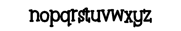 Hello Baby CF Font LOWERCASE