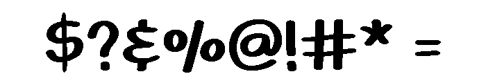 Hello Bitty Regular Font OTHER CHARS