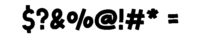 Hello Bold Regular Font OTHER CHARS
