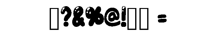 Hello Bubble Regular Font OTHER CHARS