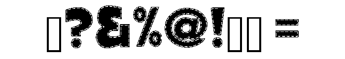 Hello Chunky Regular Font OTHER CHARS