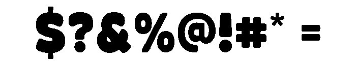 Hello Chunky Font OTHER CHARS