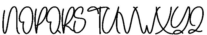 Hello Ducky Font UPPERCASE