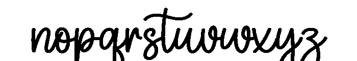 Hello Ducky Font LOWERCASE