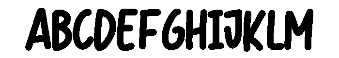 Hello Dudda Font UPPERCASE