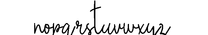 Hello Fairy Font LOWERCASE