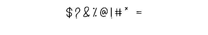 Hello Girlfriend Font OTHER CHARS