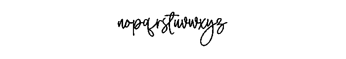 Hello Girlfriend Font LOWERCASE