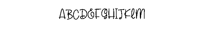 Hello Jellyfish Font UPPERCASE