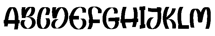 Hello Lazy Font UPPERCASE