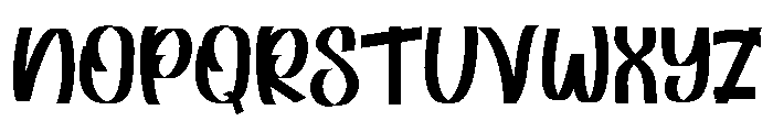 Hello Lazy Font UPPERCASE