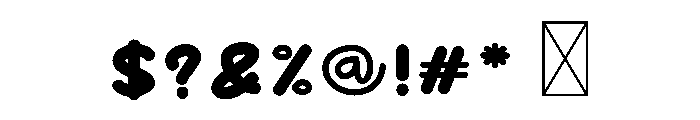 Hello Ocean Font OTHER CHARS
