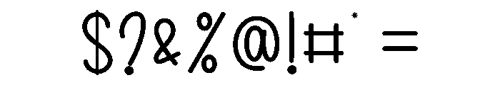 Hello Rainbow1 Font OTHER CHARS