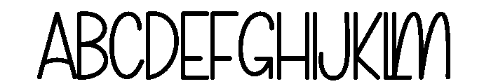 Hello Rainbow1 Font UPPERCASE