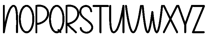 Hello Rainbow1 Font UPPERCASE