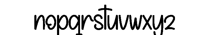 Hello Rainbow1 Font LOWERCASE